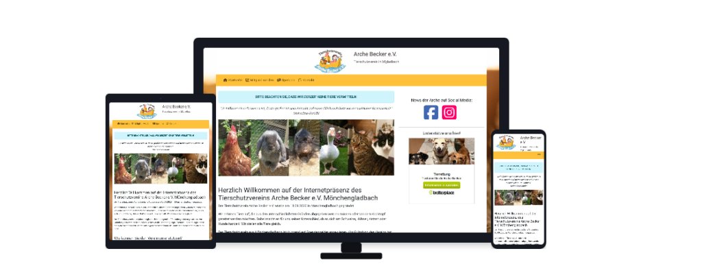 Mockup Arche Becker e.V.